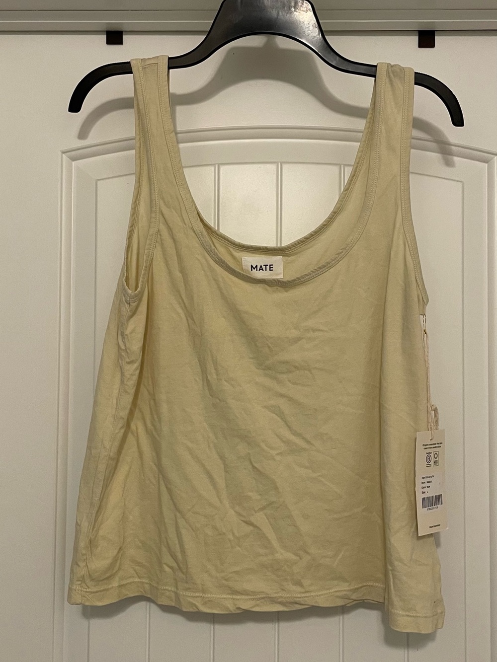 MATE the label Organic Cotton Layering Tank in Bone size large